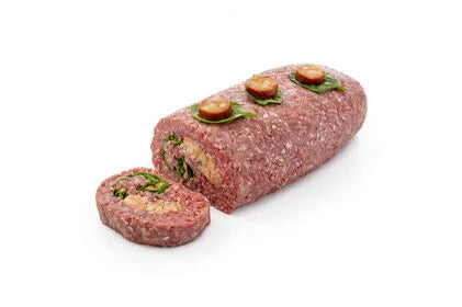 Rolo de Carne de Vitelão com Farinheira e Espinafres